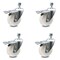 Service Caster 4 Inch Nylon Swivel 12mm Threaded Stem Caster Set with Total Lock Brake SCC SCC-TSTTL20S414-NYS-M1215-4 - alternate 1